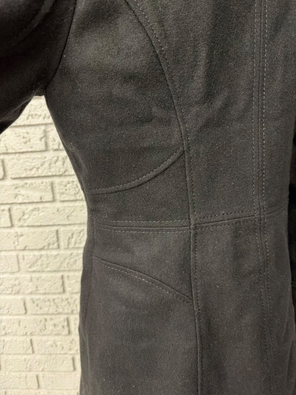 Guess Women Black Wool Blend Toggle Peacoat Duffle Coat Size M - Picture 8 of 11